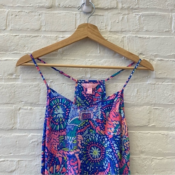 Lilly Pulitzer || Dusk Silk Tank Top No Prob Llama XS - Picture 2 of 8